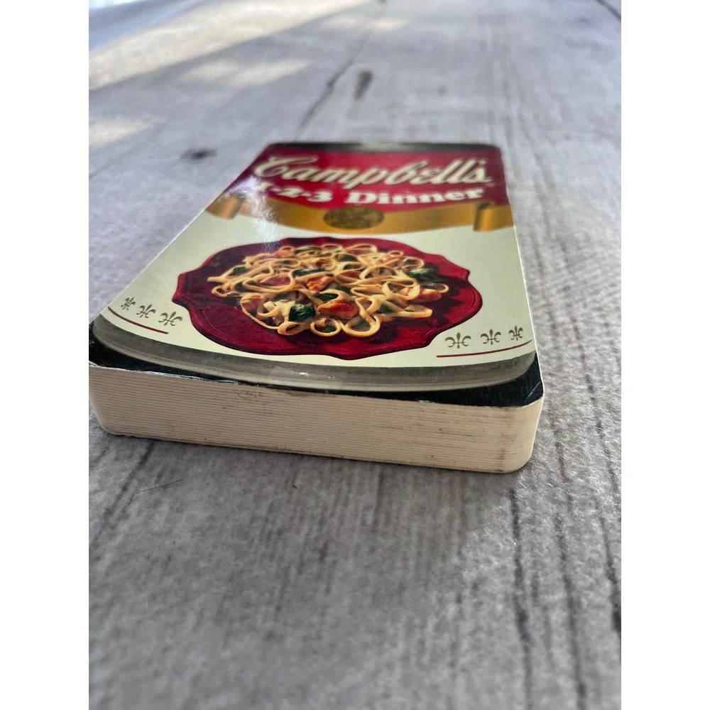 Campbell's‎ 1-2-3 Dinner Cookbook Can Shaped Recipes Cardboard Pages